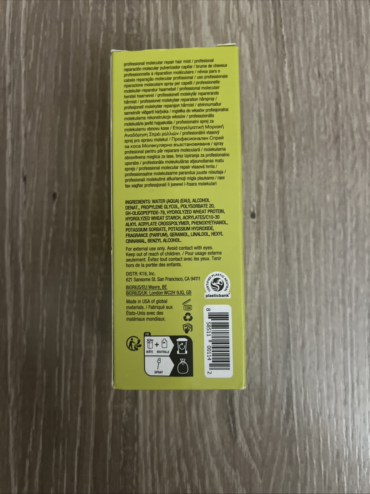 K18 Professional Molecular Repair Hair Mist - 150 ml / 5 fl oz, Authentic2
