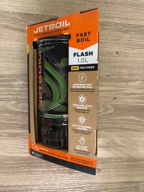 Jetboil Flash Cooking System, Carbon, 1.0L Green Campsite0