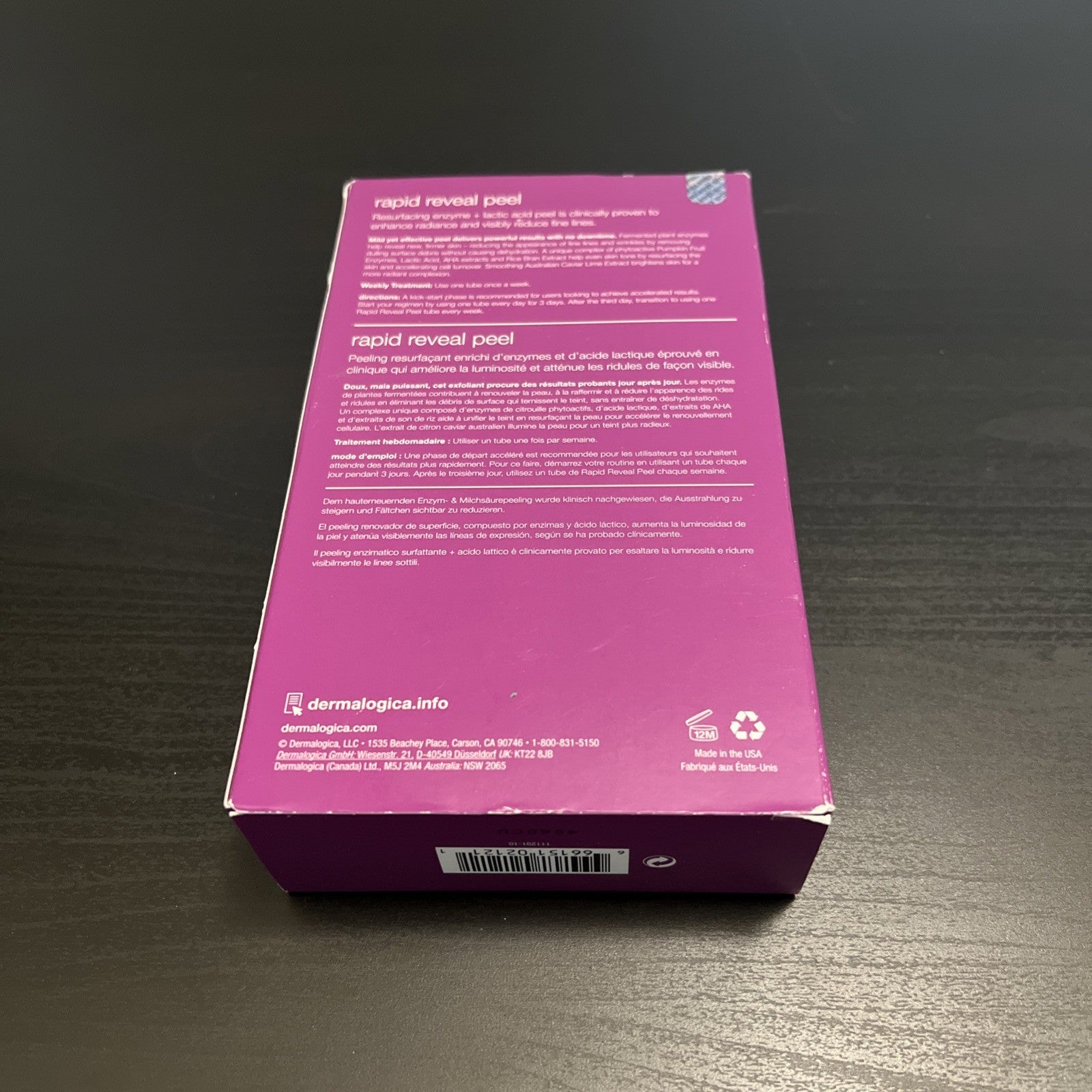 Dermalogica Rapid Reveal Peel - 10x0.1 US Fl oz 3mL Made In USA New Authentic1