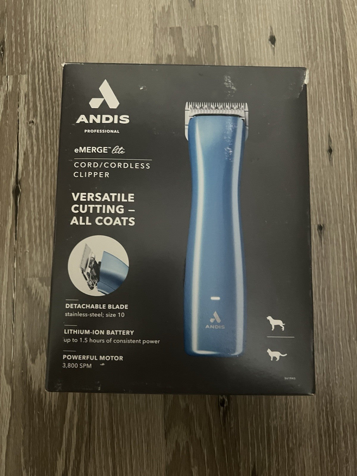 Andis eMerge Lite Cordless Detachable Blade Clippers (AGR-3),NEW0