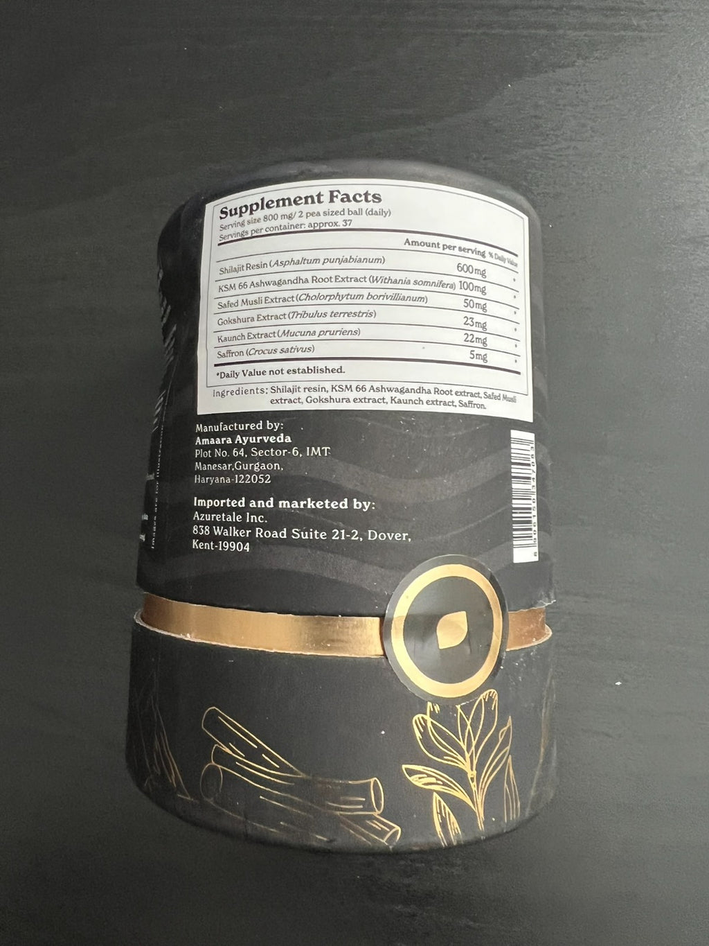 BetterAlt GOLD+ Himalayan Shilajit Resin + KSM-66 Ashwagandha Exp 08/20271
