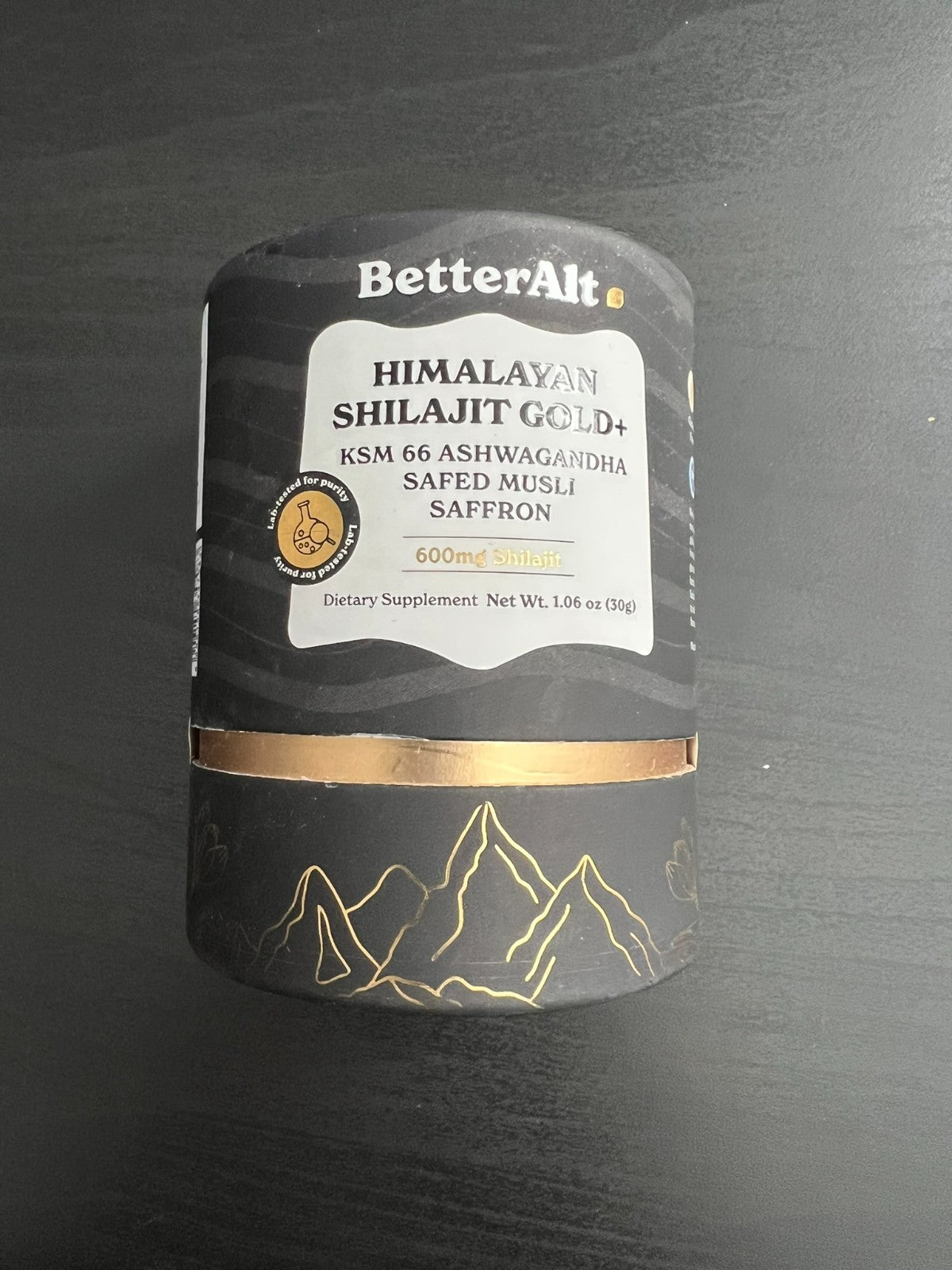 BetterAlt GOLD+ Himalayan Shilajit Resin + KSM-66 Ashwagandha Exp 08/20270