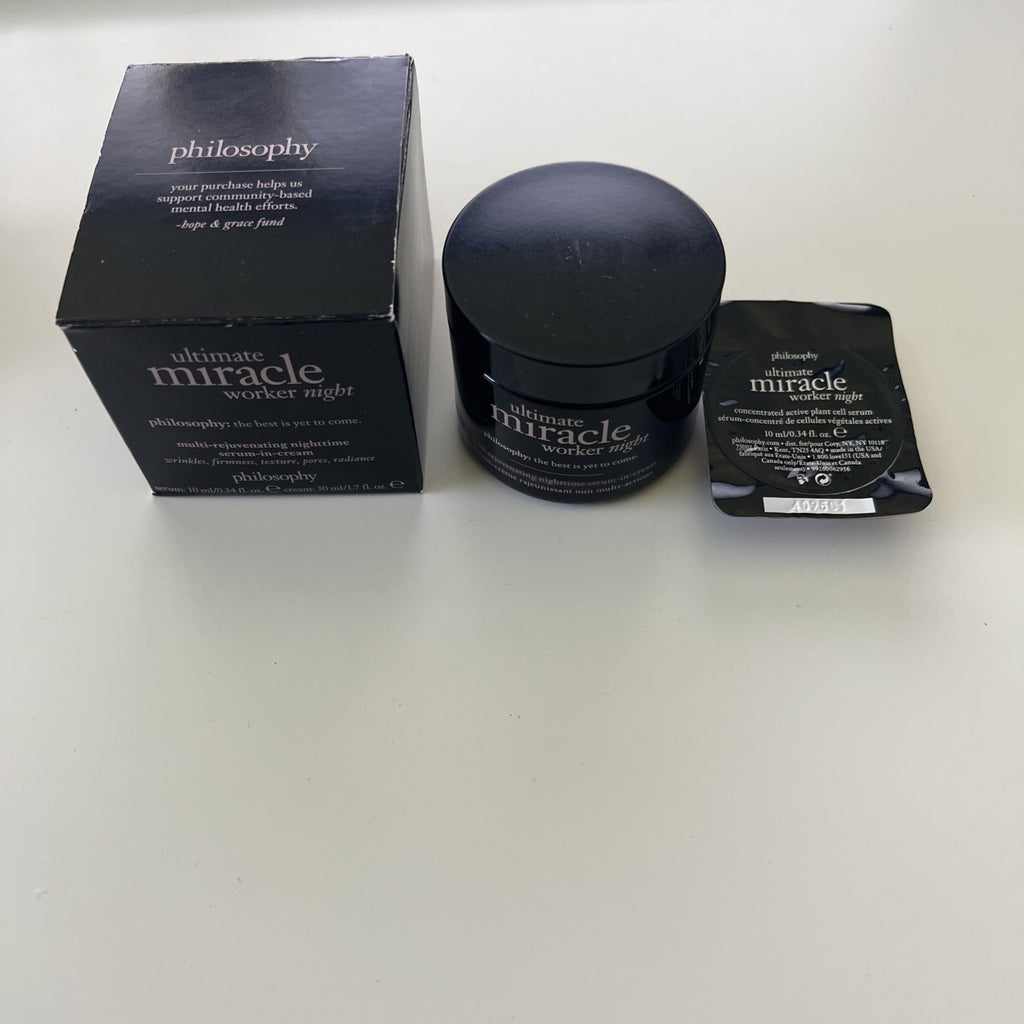 Philosophy Ultimate Miracle Worker Night Serum - 1.7 oz / 0.34 oz New4