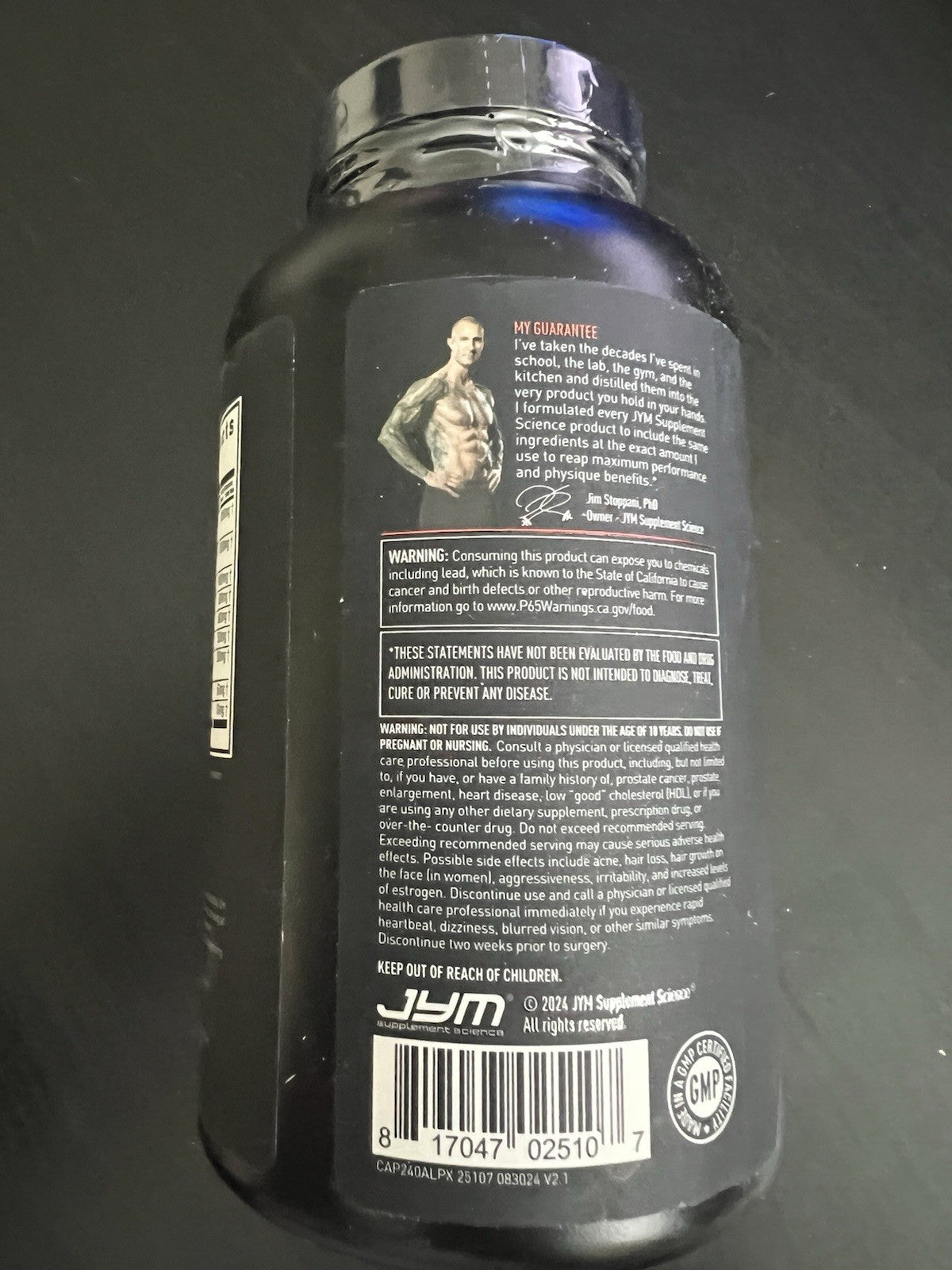Alpha JYM Advanced Hormone Optimization with Ashwagandha 240 Caps Exp 09/20262