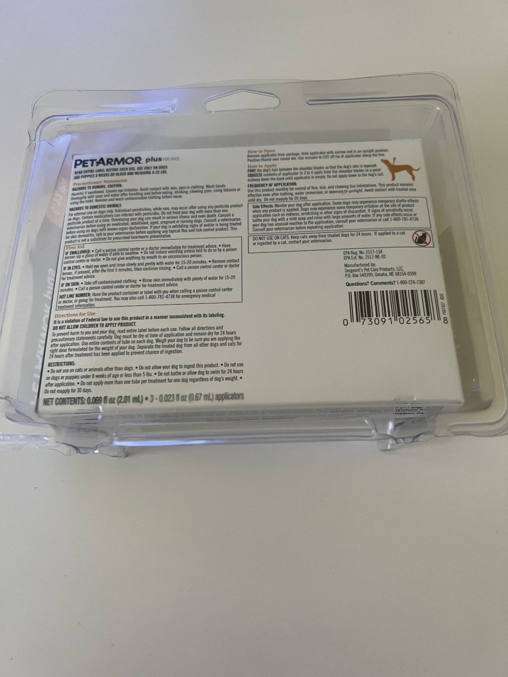 Pet Armor Plus for Small 4-22 lbs Dogs 3 Month Supply1