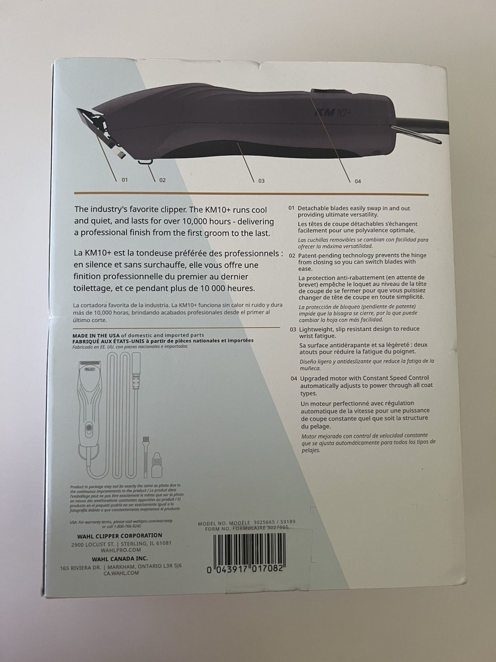 Wahl Professional Animal Grooming KM10+ Corded Pet Clipper Purple2