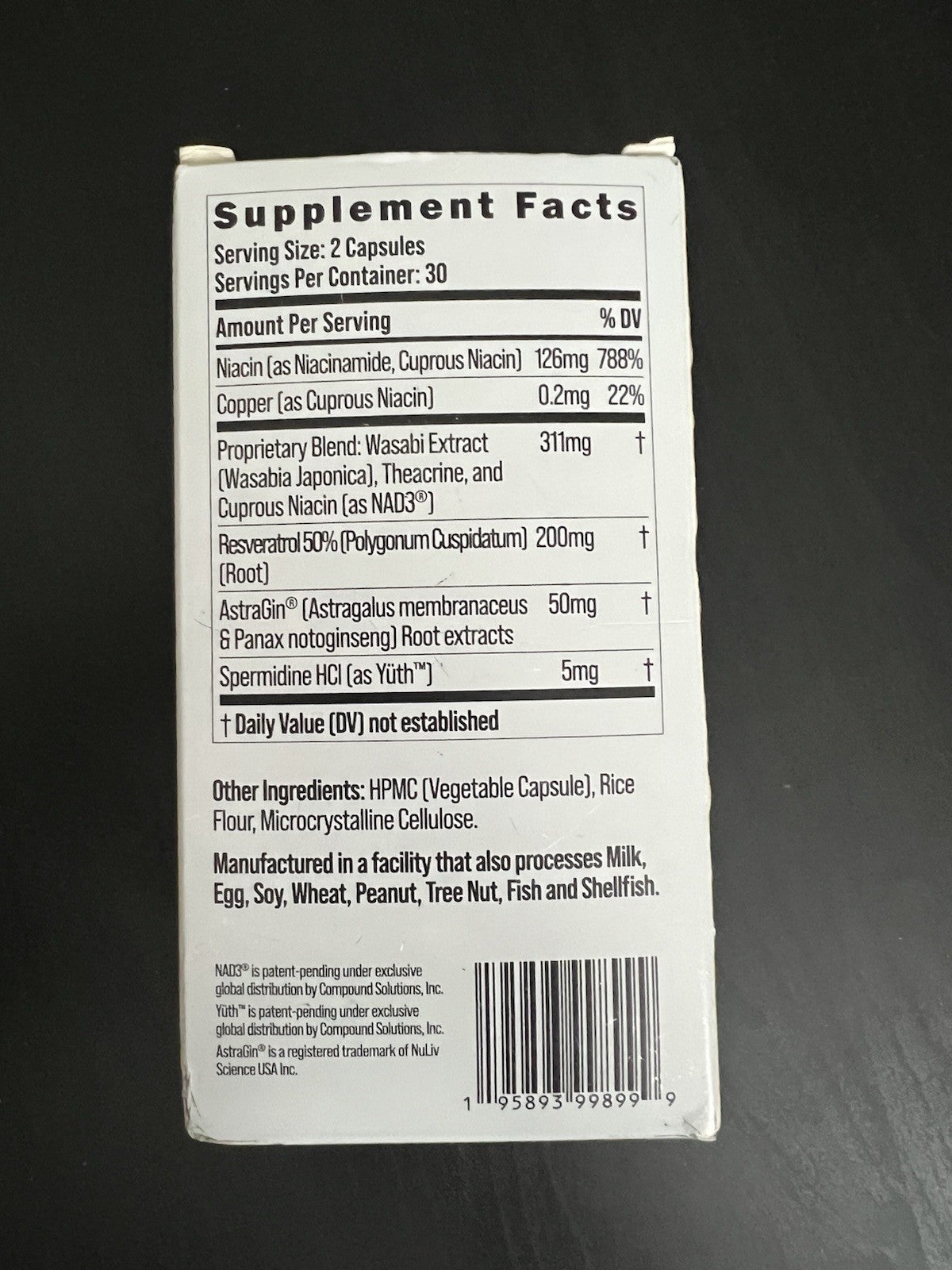 BIO STACK NAD REGEN 60 CAPSULES New SEALED, EXP 12/20262