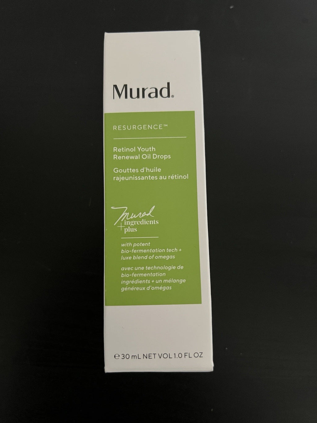 Murad Resurgence Retinol Youth Renewal Serum Oil Drops  1 oz / 30 mL Made In USA0