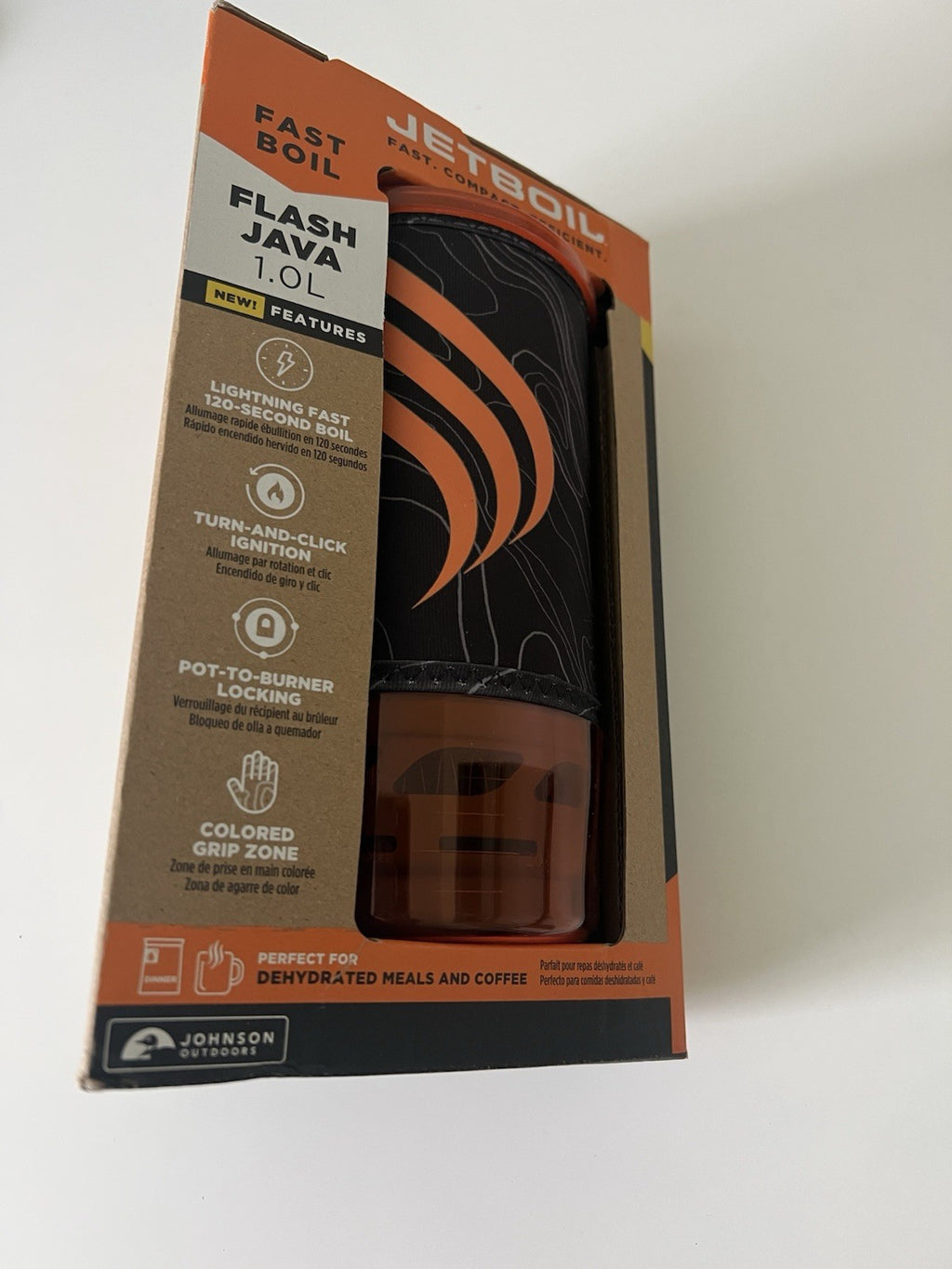 Jetboil Flash Cooking System, Carbon, 1.0L Orange Campsite0