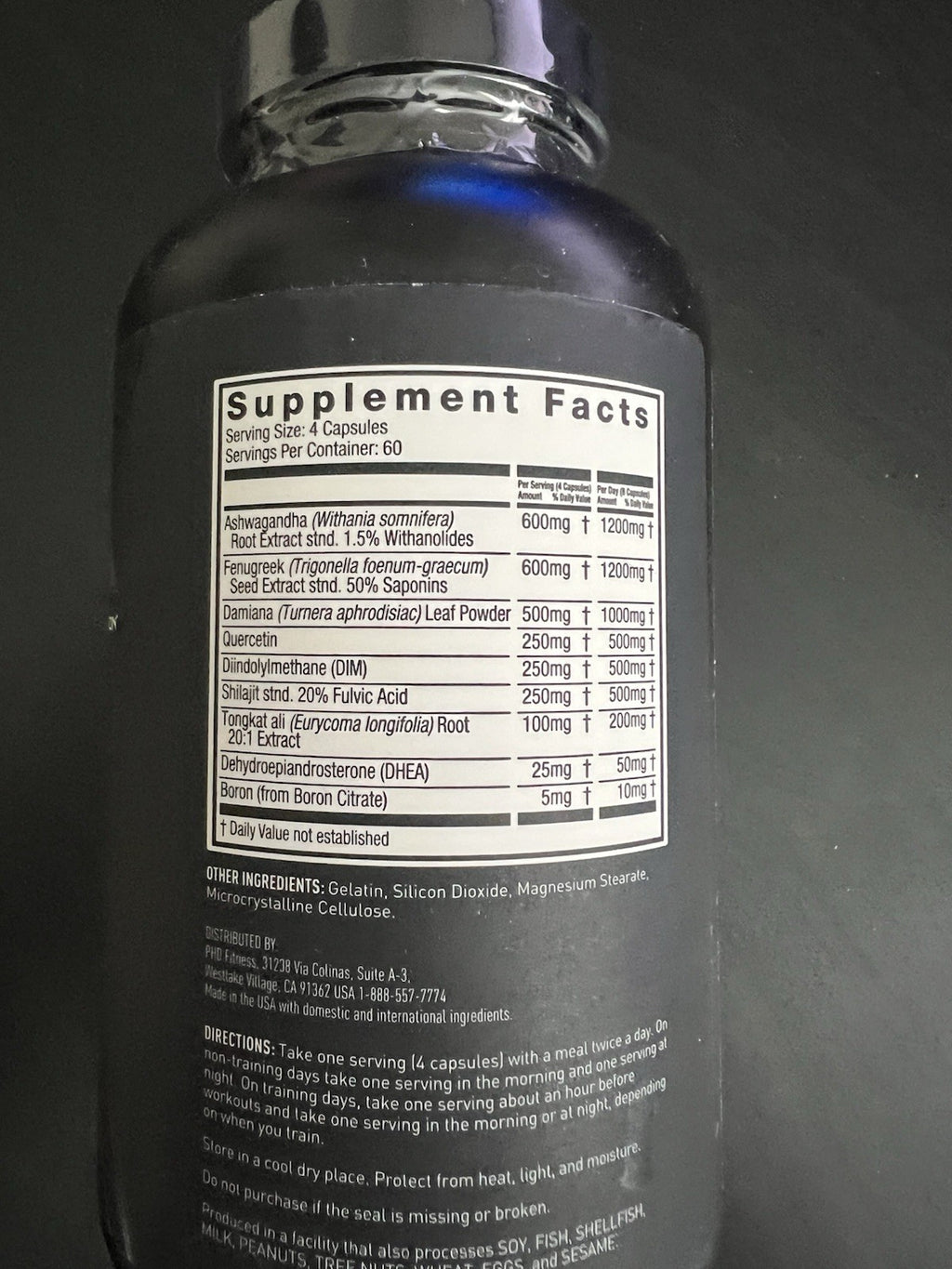 Alpha JYM Advanced Hormone Optimization with Ashwagandha 240 Caps Exp 09/20261