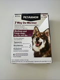 7 Way De-Wormer for Dogs, Oral Treatment Tapeworm, Roundworm & Hookworm Ex 2027+0