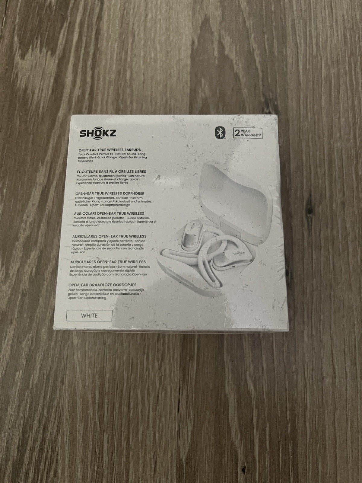 Shokz OpenFit Air True Wireless Bluetooth Earbuds -WHITE- (T511) SEALED NEW1