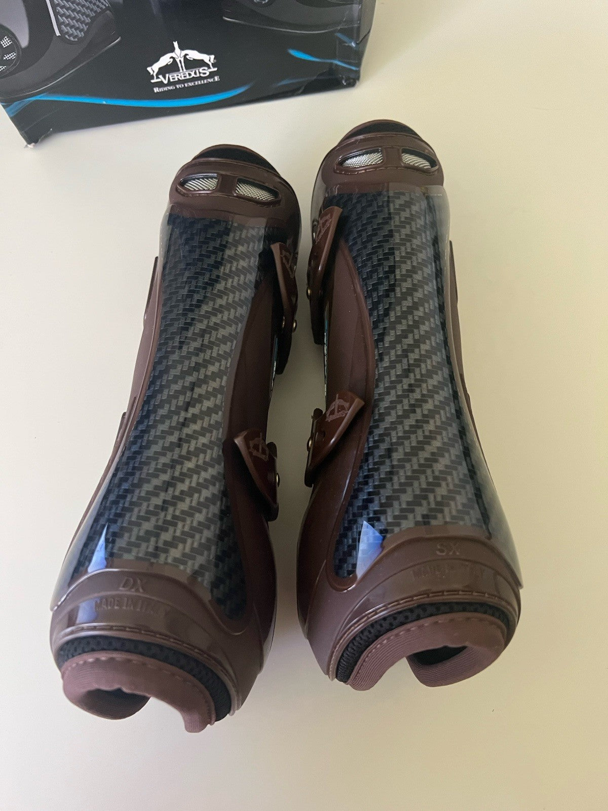 Veredus Carbon Gel Vento Open Front Boots New Brown Size M5