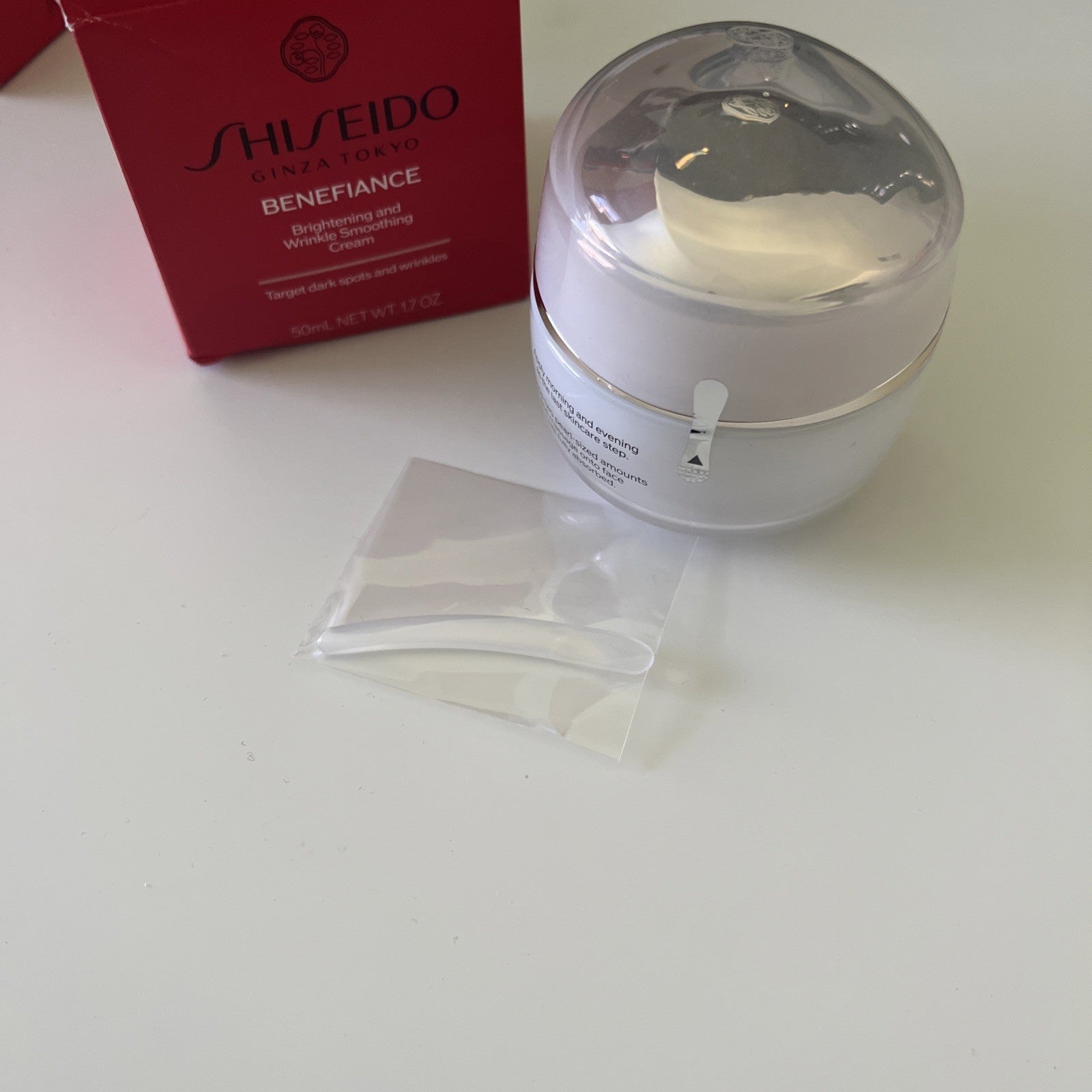 Shiseido BENEFIANCE Brightening and Wrinkle Smoothing Cream - 1.7oz/50 mL New5