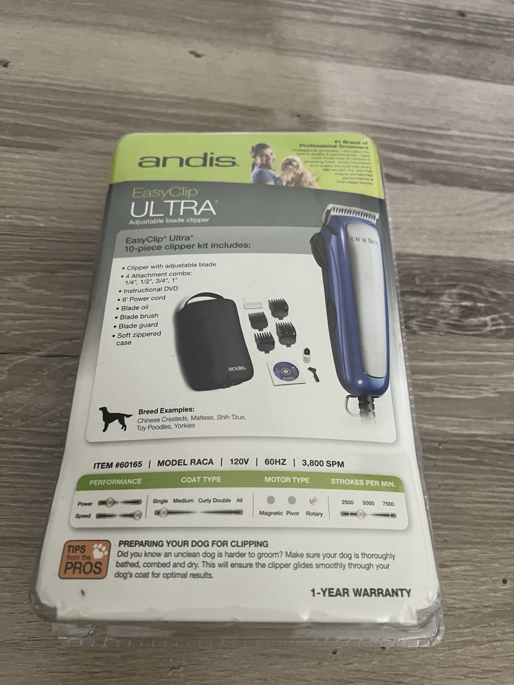 Andis Easy Clip Ultra Medium Duty Dog Groomer RACA 60165 New1