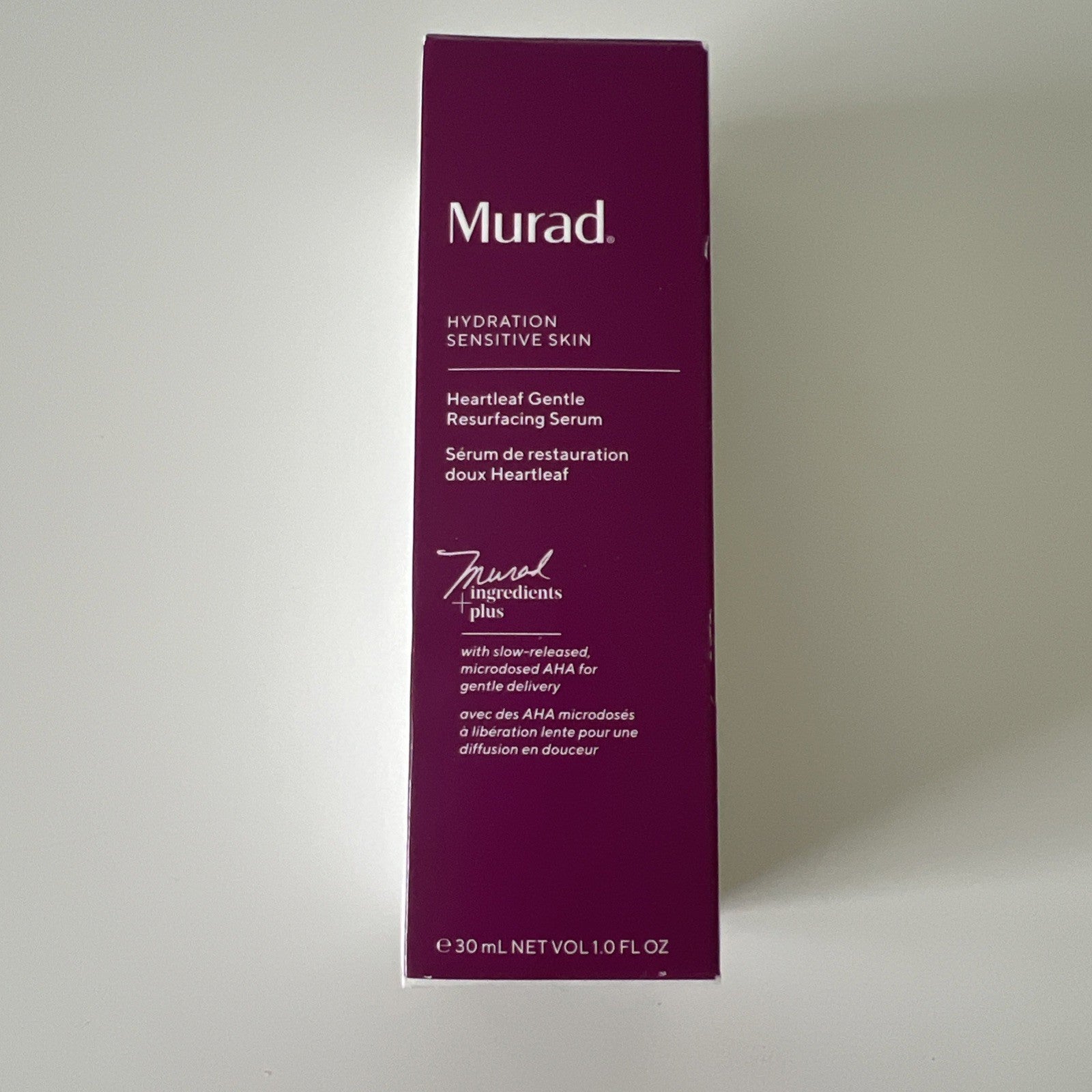 MURAD Hydration Sensitive Skin Heartleaf Gentle Resurfacing Serum. 1.0 oz /30 ml0