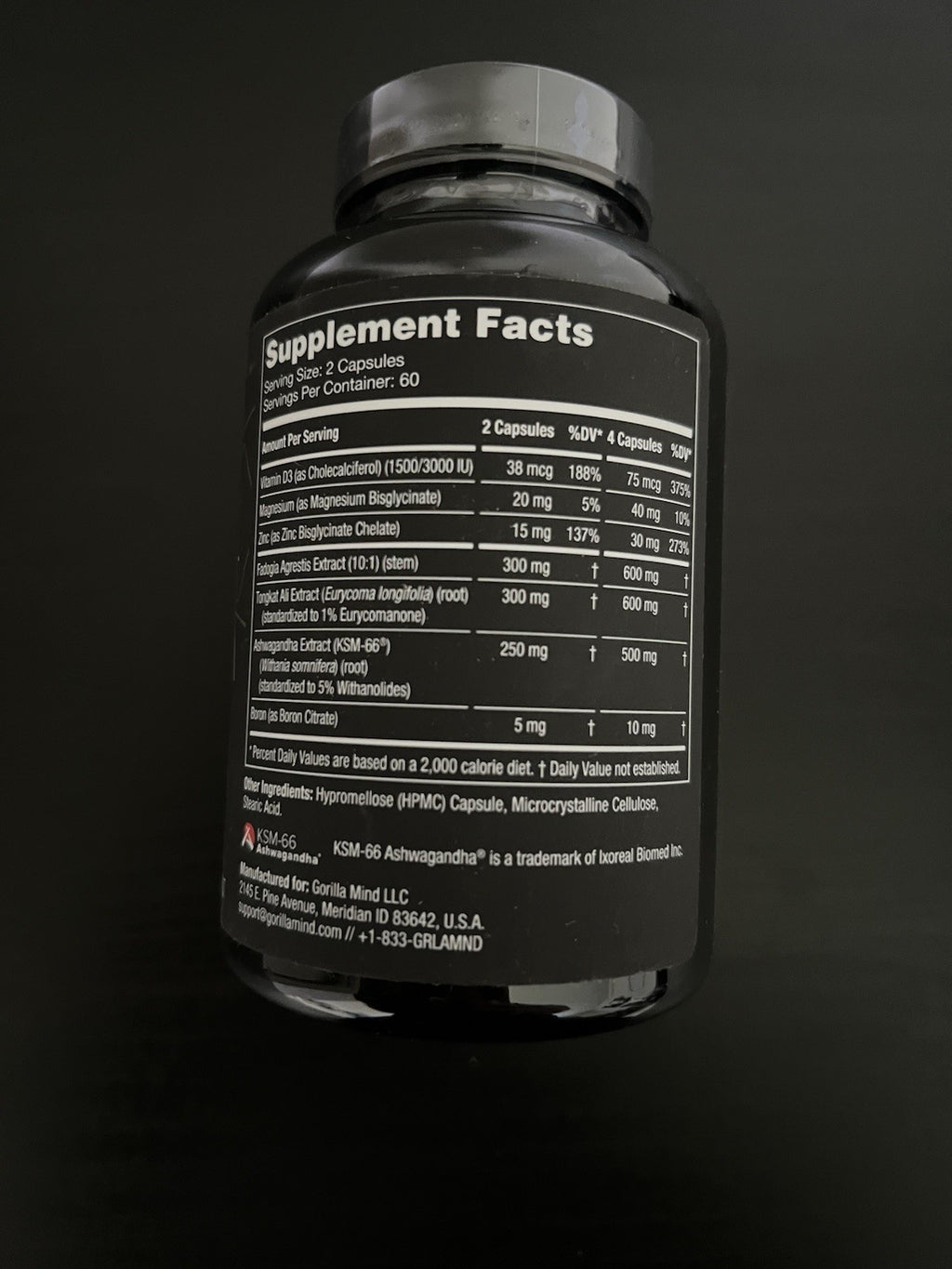 Gorilla Mind SIGMA Testosterone Booster 120 Caps Men's Supplement Ex 01/2027 NEW1