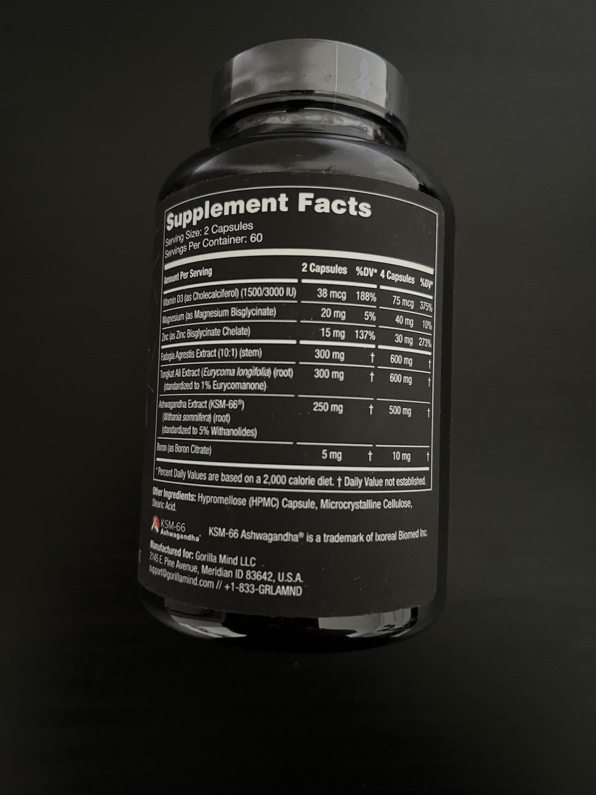 Gorilla Mind SIGMA Testosterone Booster 120 Caps Men's Supplement Ex 01/2027 NEW1