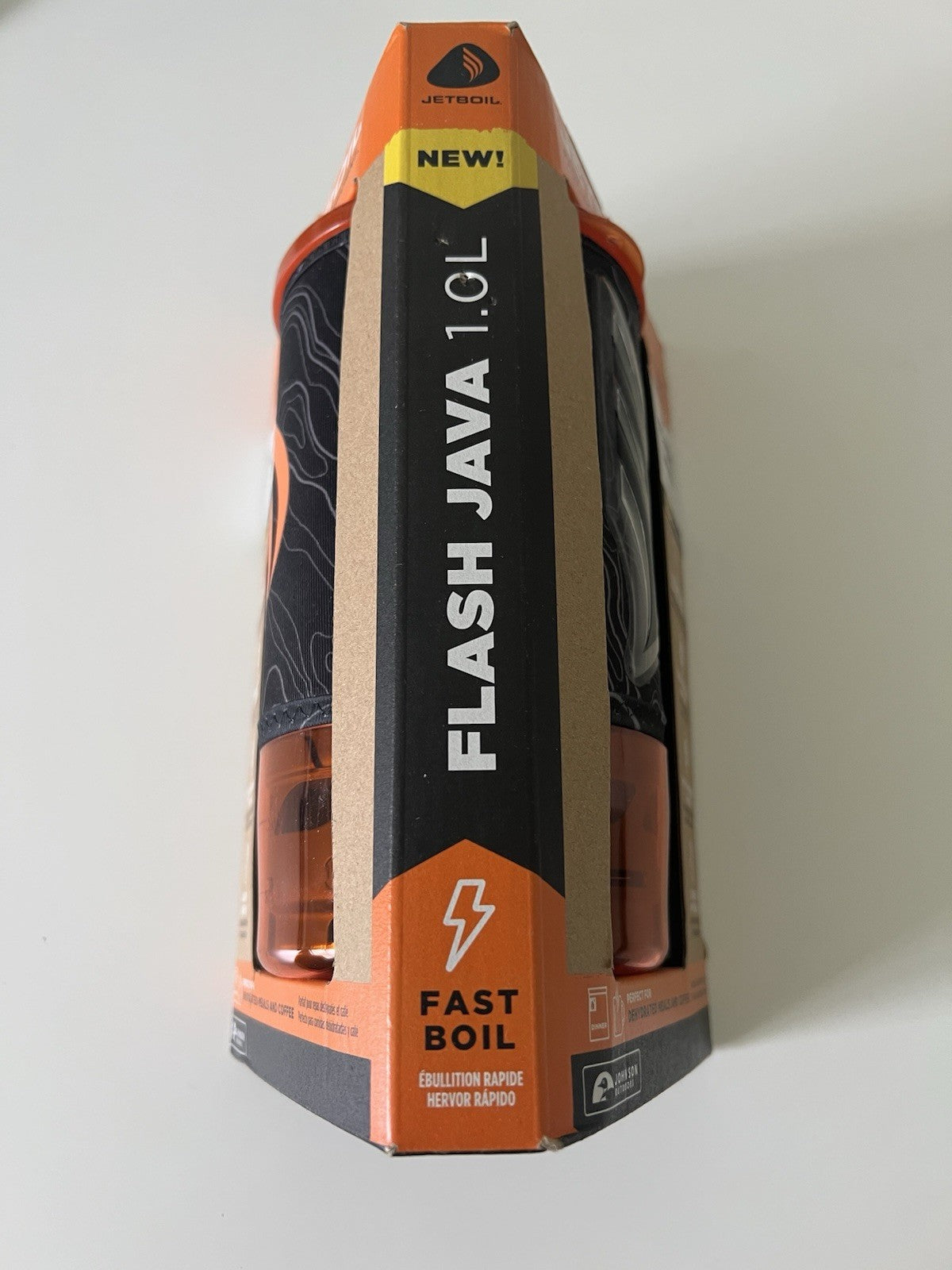 Jetboil Flash Cooking System, Carbon, 1.0L Orange Campsite2