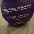 NEW! Big Agnes Fly Creek UL Zip Quilt Color Purple Size Regular 60x54x36 inches0