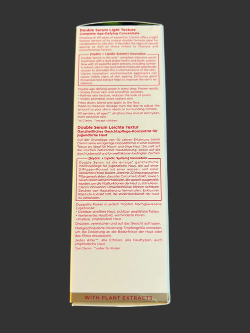 Clarins Double Serum Light Texture 1.7 oz