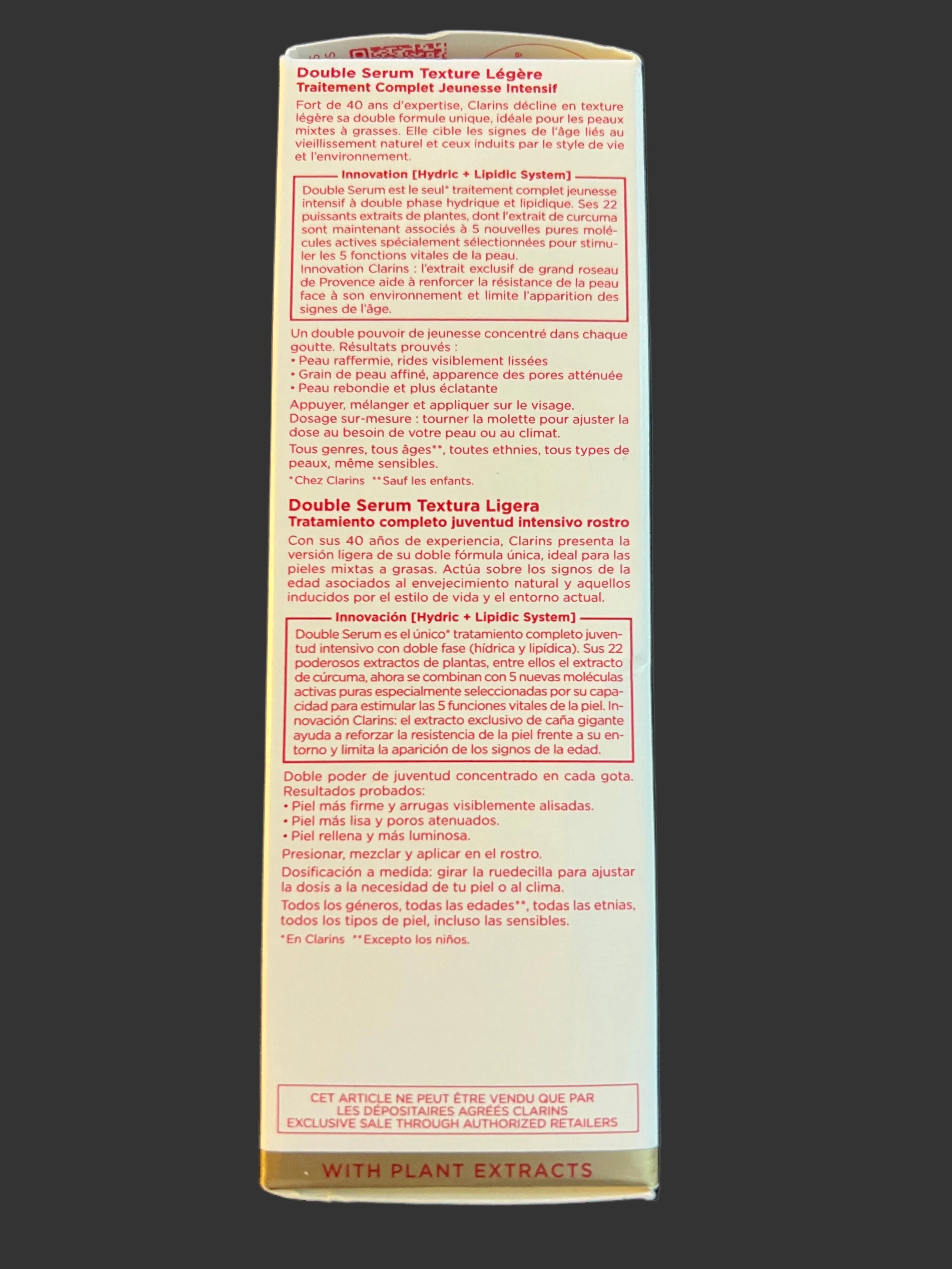 Clarins Double Serum Light Texture 1.7 oz