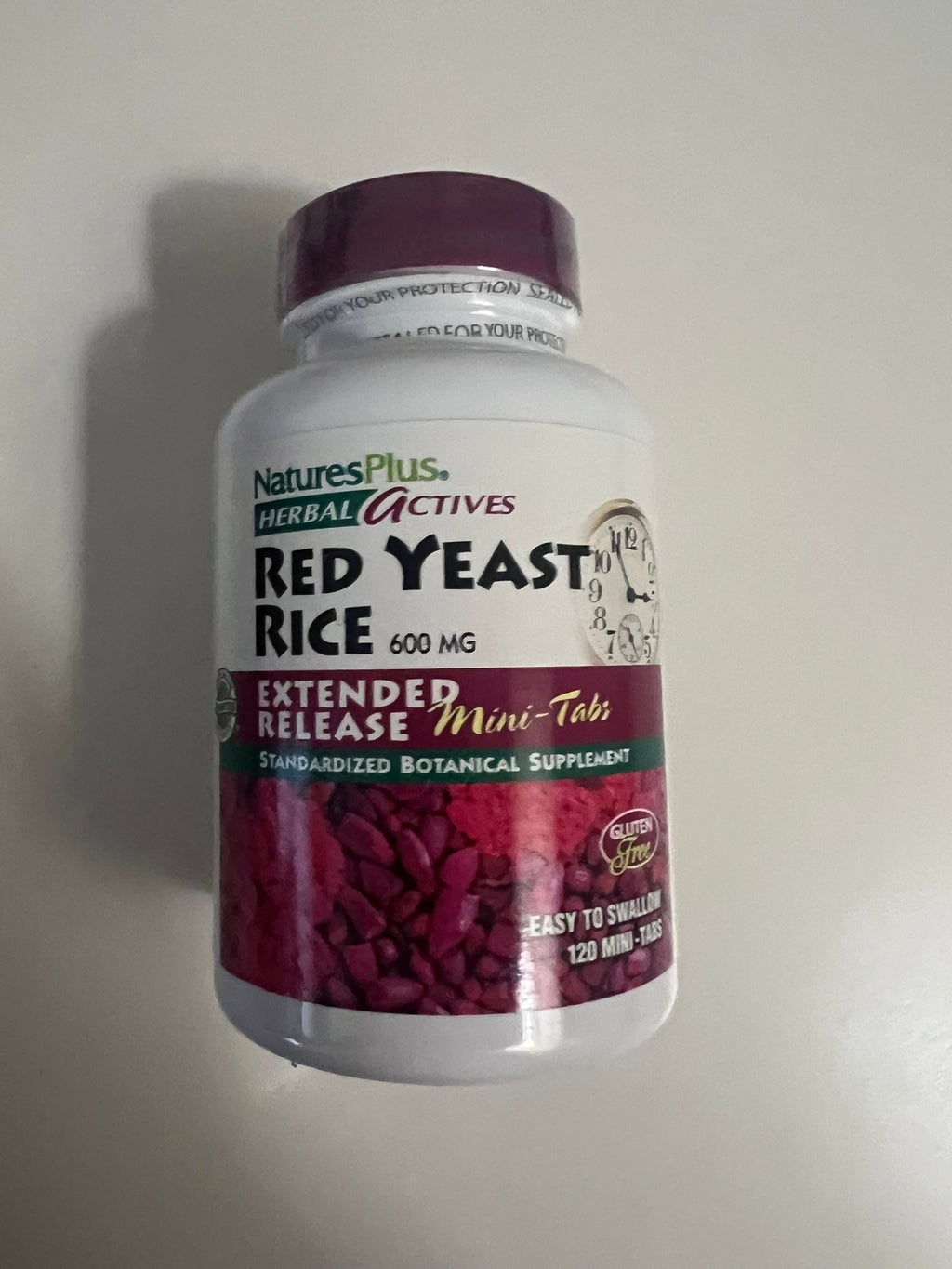 Natures Plus Red Yeast Rice 600 mg  120 mini tabs exp 08/2028